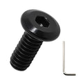 25pcs 1/4-20 x 1 Flat Head Socket Cap Screws, Black 304 SS w/Hex Key