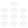 ECSiNG 10 Pack Nylon Regulator Washers 18mm OD 10mm ID 5mm Thick White Compatible with CO2 Regulators