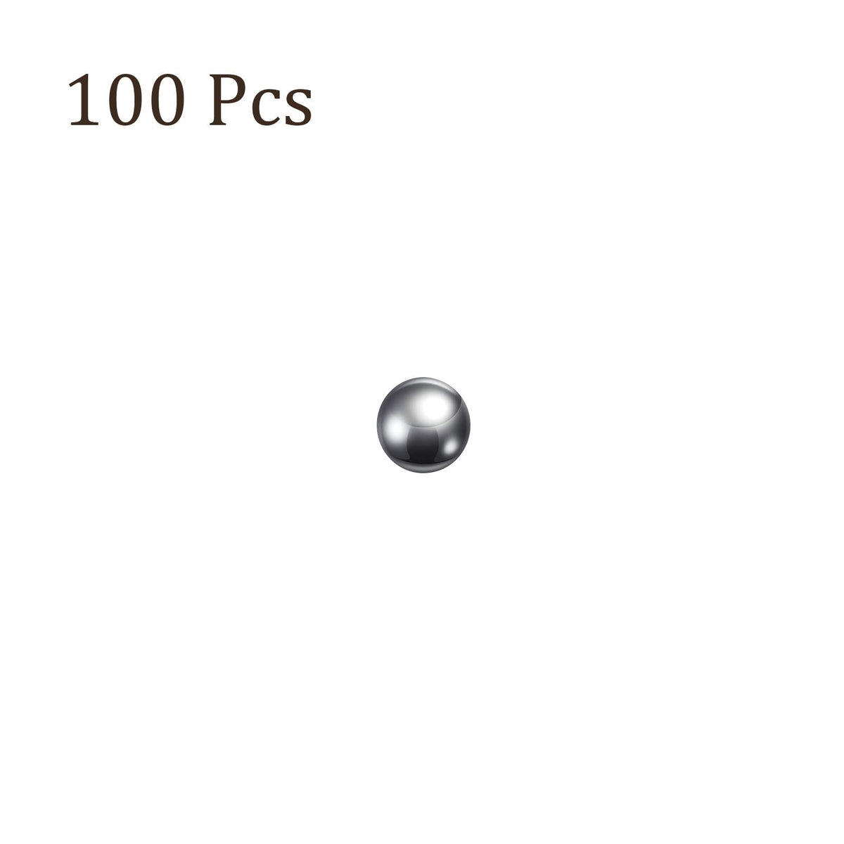 Kozelo 100pcs Precision Balls - [3.5mm] 304 Stainless Steel for Bearings Use, Solid