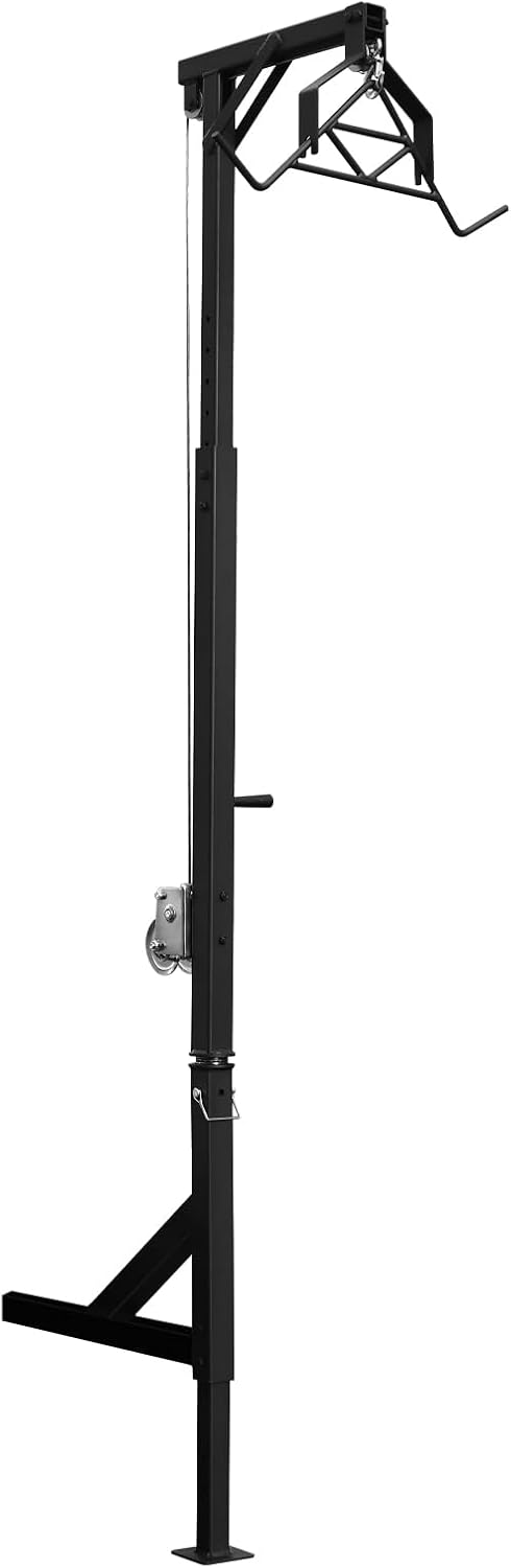 Deer Hoist with Winch and Gambrel, Game Hoist Complete Kit for Truck Hitch, 600lb Capacity Heavy Duty Game Hoist Kit