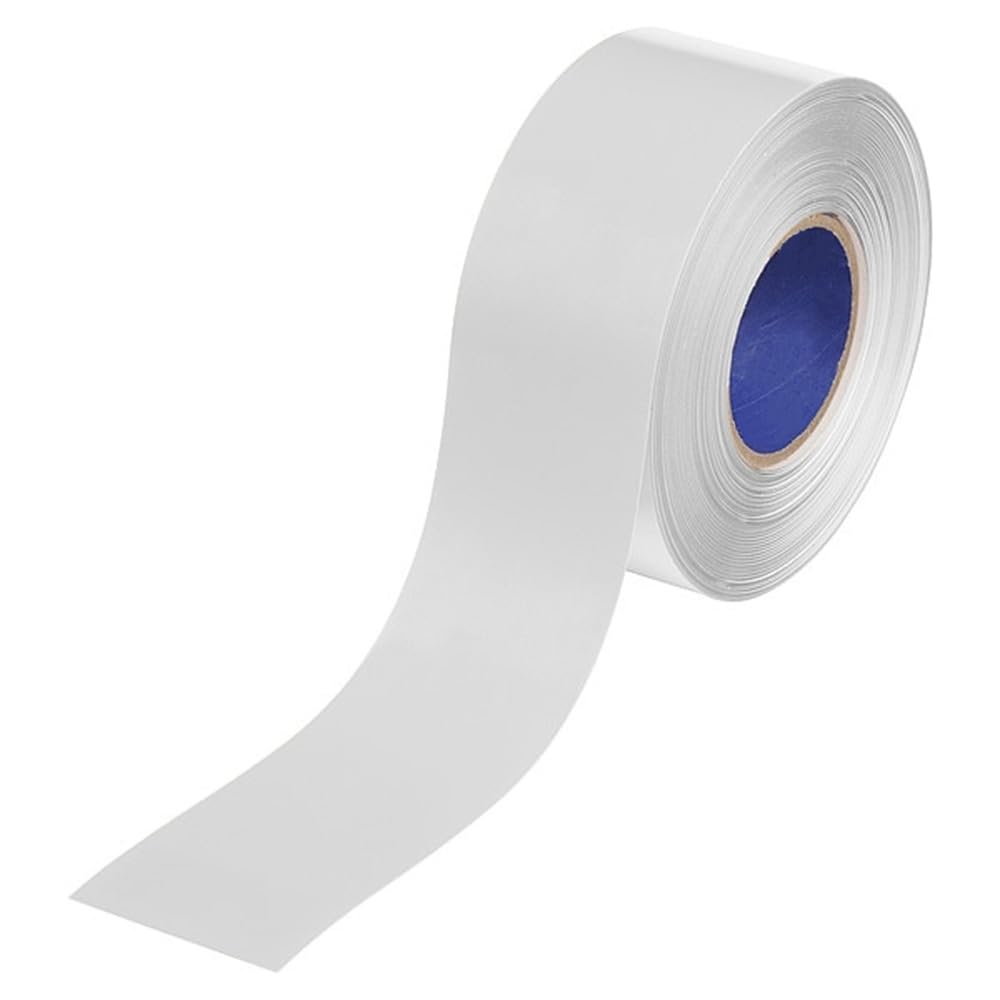 Floor Marking Tape, White, 3" W, 100ft, Mfr: 177026-A