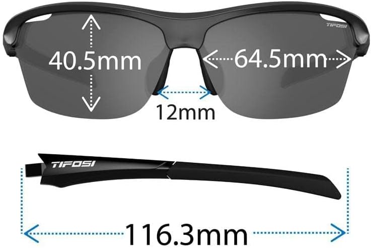 Intense Half-Frame Sunglasses - Golf, Running & Pickleball | 100% UVA/UVB, shatterproof polycarbonate. Vented
