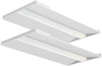 2 Pack 2x4 LED Troffer Light,4CCT 5WAAT Selectable,ETL&DLC Listed