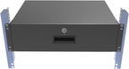 3U Server Cabinet Case 19" Rack Mount Lockable Drawer with Key