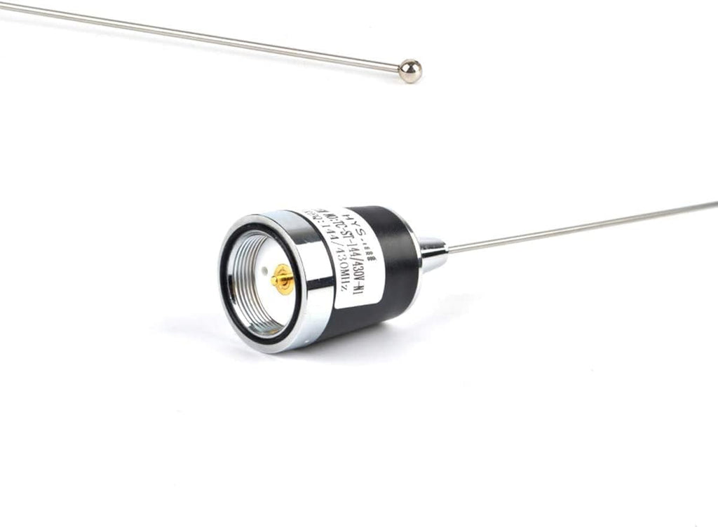 Amateur Pre-Tuned VHF/UHF Dual Band NMO Magnetic Mount Antenna | 100W Antenna,90mm/ 3.54" Magnetic Base W/5M(16.4ft)