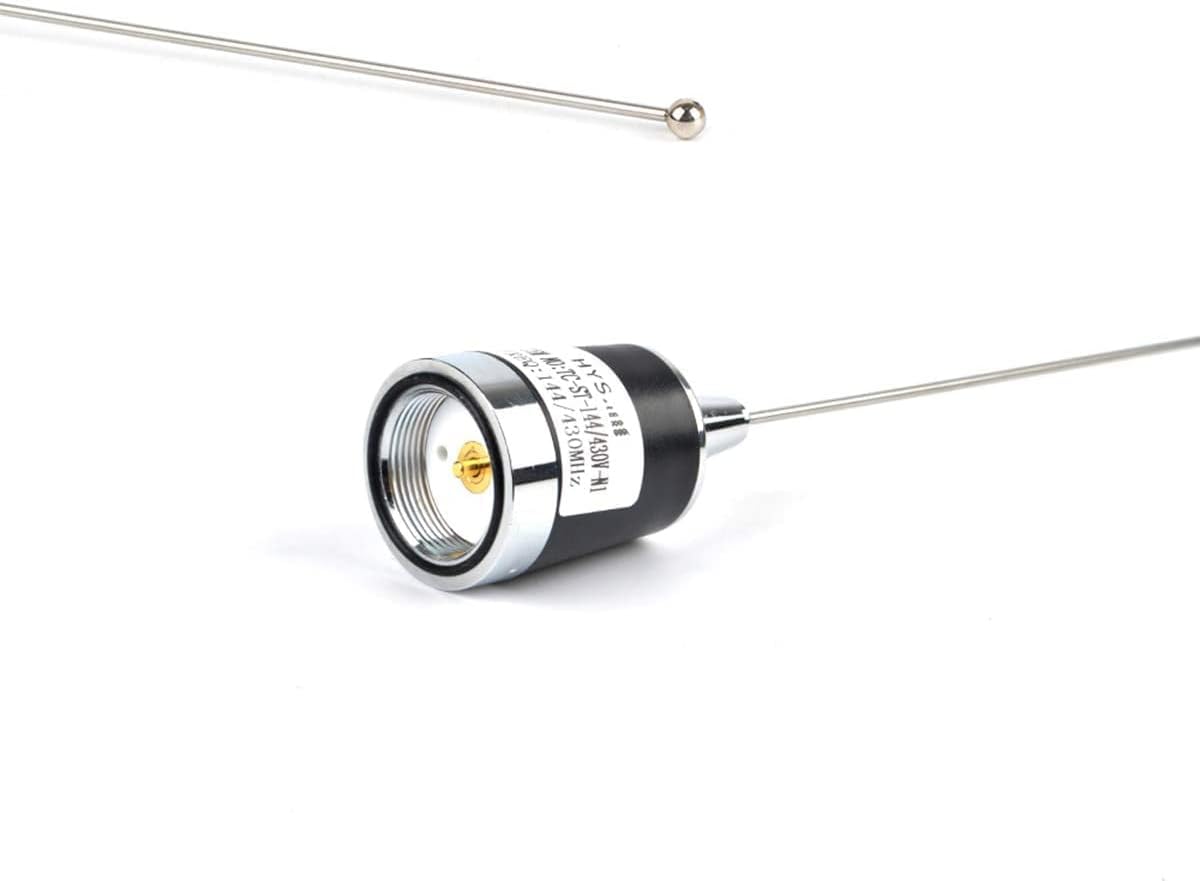 Amateur Pre-Tuned VHF/UHF Dual Band NMO Magnetic Mount Antenna | 100W Antenna,90mm/ 3.54" Magnetic Base W/5M(16.4ft)