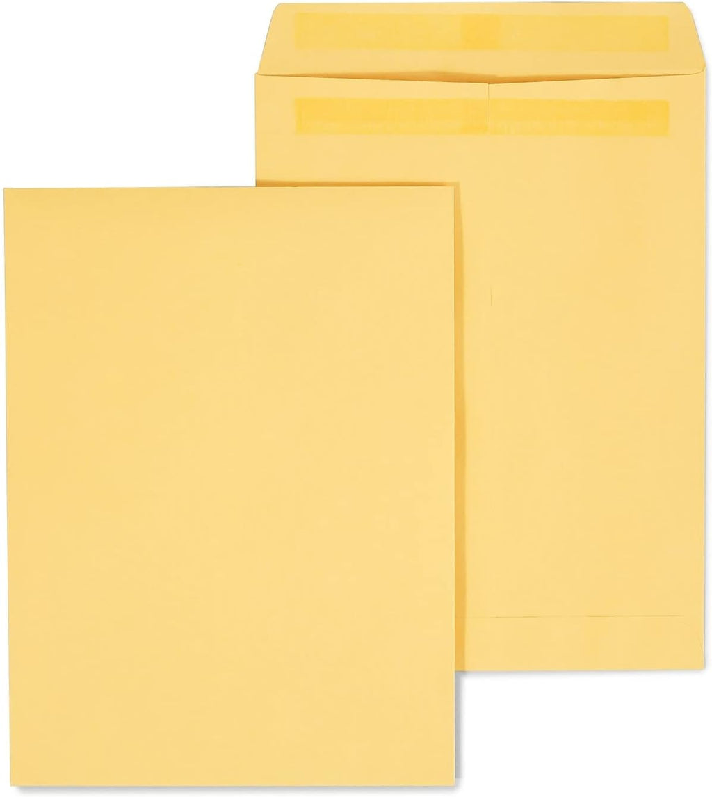9x12 Self-Seal Catalog Envelopes, Brown Kraft, 100/Box
