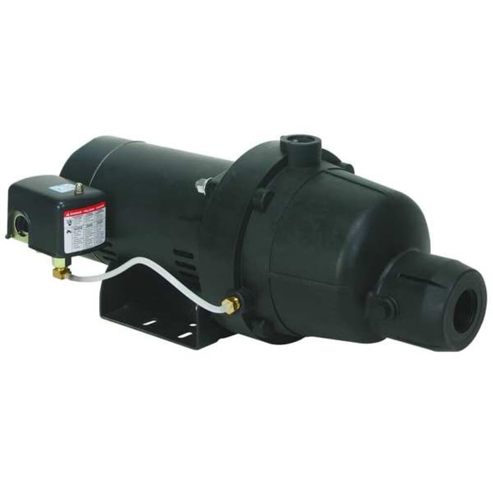 Dayton Shallow Well Jet Pump, Plastic, 1/2 HP 4HEY4-1 Each
