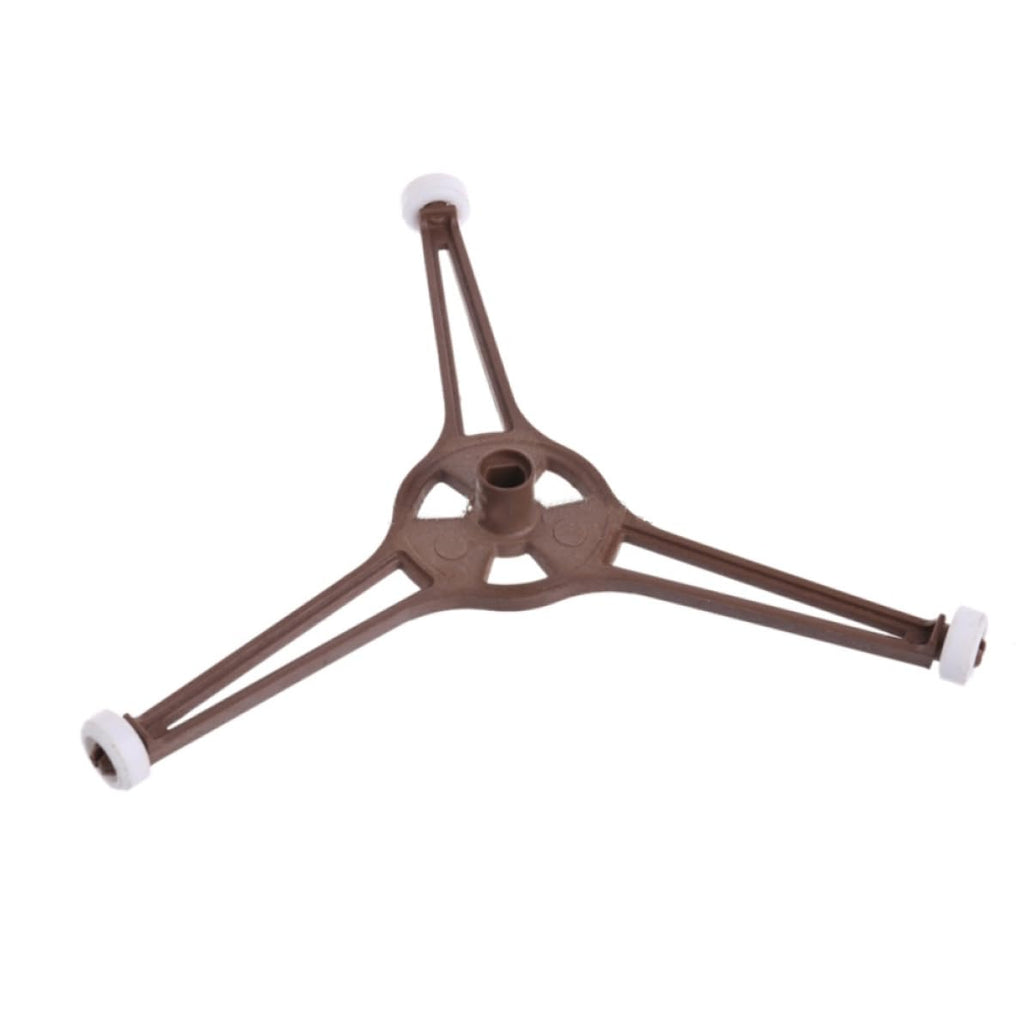 Tuimiyisou Microwave Rotating Ring Roller 1pc Triangle Microwave Oven Plate Tray Rotating Ring Support Roller Replacement Ring Assembly for Microwave 24.5CM Dia