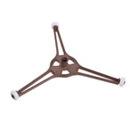 Tuimiyisou Microwave Rotating Ring Roller 1pc Triangle Microwave Oven Plate Tray Rotating Ring Support Roller Replacement Ring Assembly for Microwave 24.5CM Dia