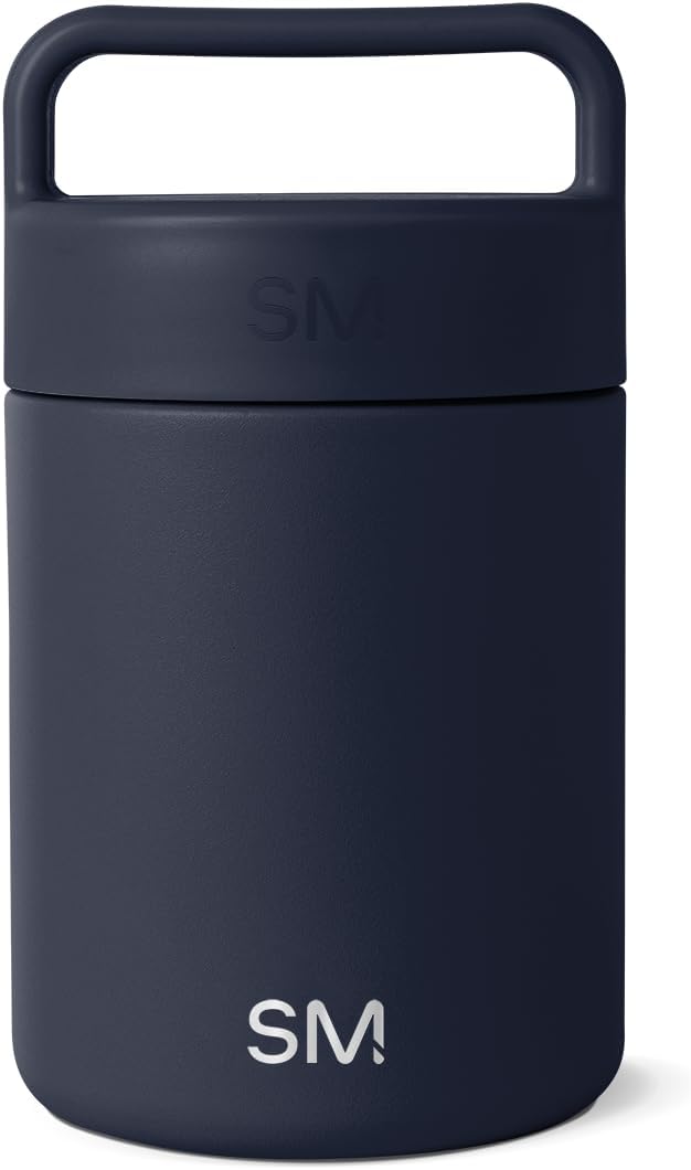 Insulated Food Jar with Handle | 12oz | Navy | Provision Stainless Steel Food Jar, Lunch Container | Leak Proof for