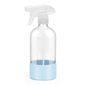 Glass Spray Bottles with Silicone Sleeve Protection, Empty 16 oz Refillable Containers, Reusable Spray Bottles with