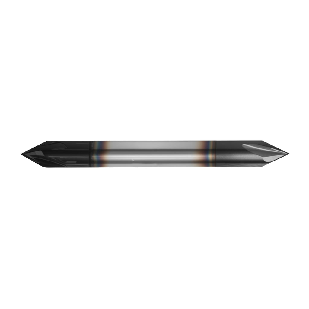1/4" Solid Carbide Chamfer Mill, AlTiN Coating, 4 Flute, 60° Chamfer Angle