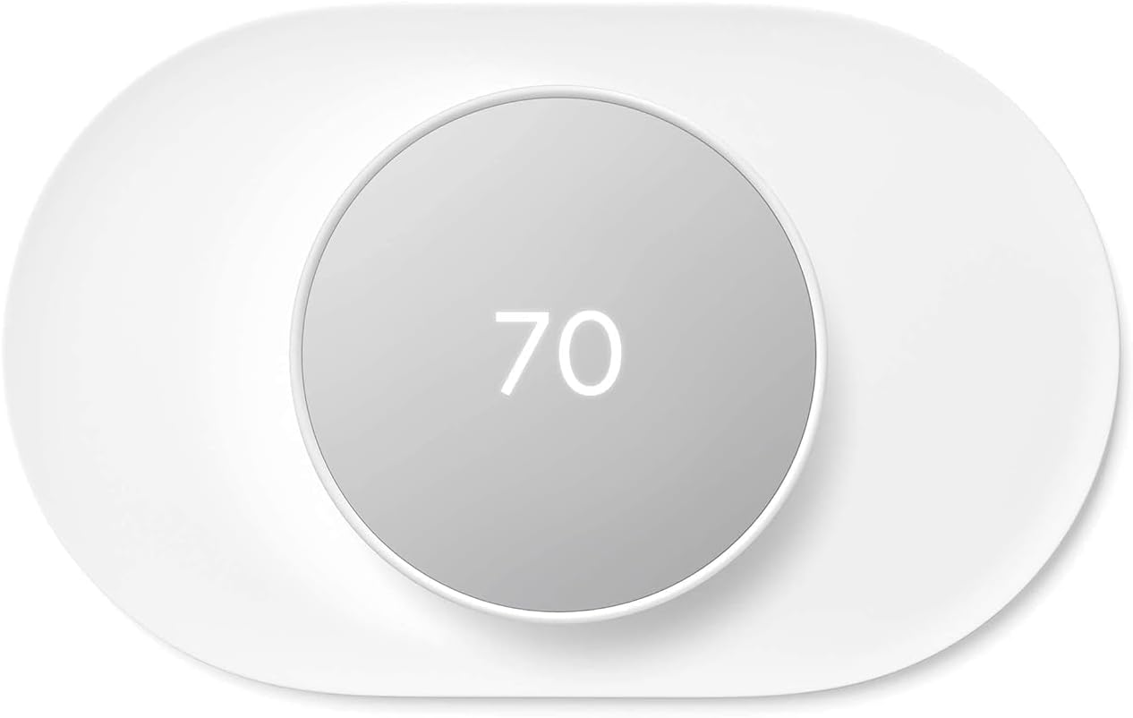 Nest Thermostat Trim Kit - Made for the Nest Thermostat - Programmable Wifi Thermostat Accessory - Snow