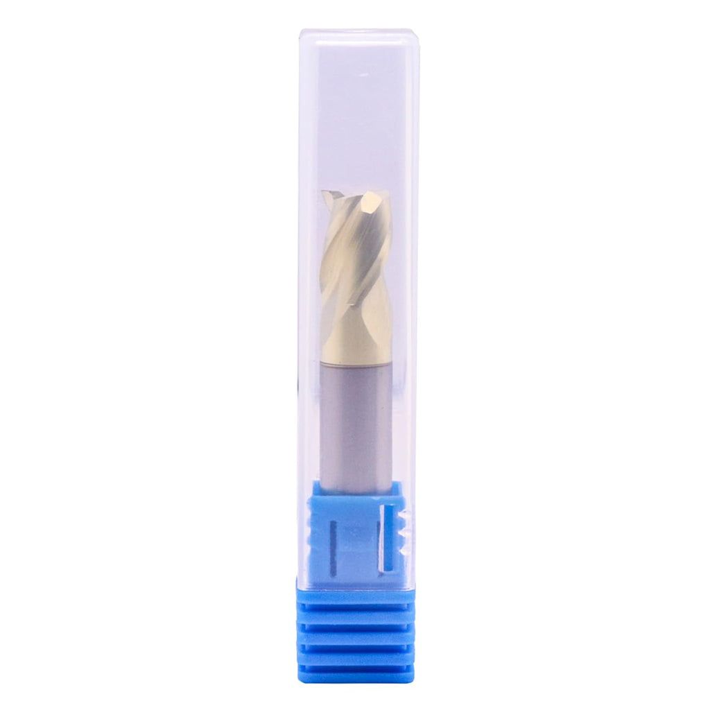 5/16" 3 Flute Solid Carbide Stub Square End Mill for Aluminum - ZrN Coated