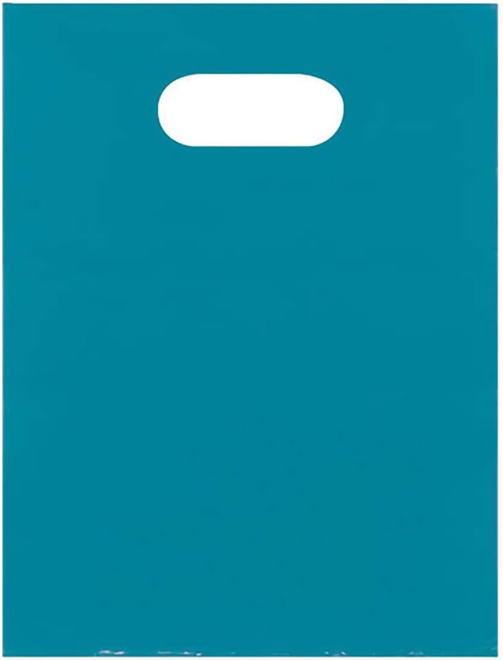 Teal Blue Plastic Merchandise Bags (9x12) - Pack of 100