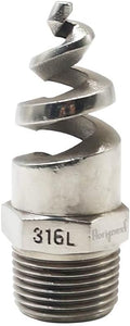 NPT 1/4" Male Spiral fitting, 316L Stainless Steel, 1 Pc