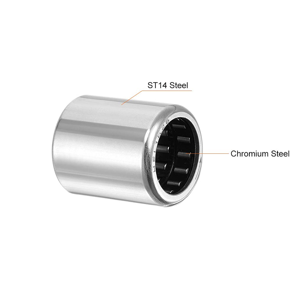 uxcell Needle Roller Bearings, One Way Bearing, 16mm Bore 22mm OD 26mm Width