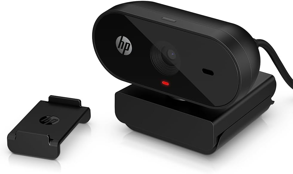 HP 320 FHD Webcam - USB-A Computer Camera with Mic & Privacy Cover - for Desktop, Laptop, & Chromebook - 1080p