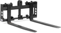 Economy Series Pallet Fork Frame with 48" Pallet Fork Blades, Universal Quick Tach, Rated 4000 LB, Receiver Hitch for
