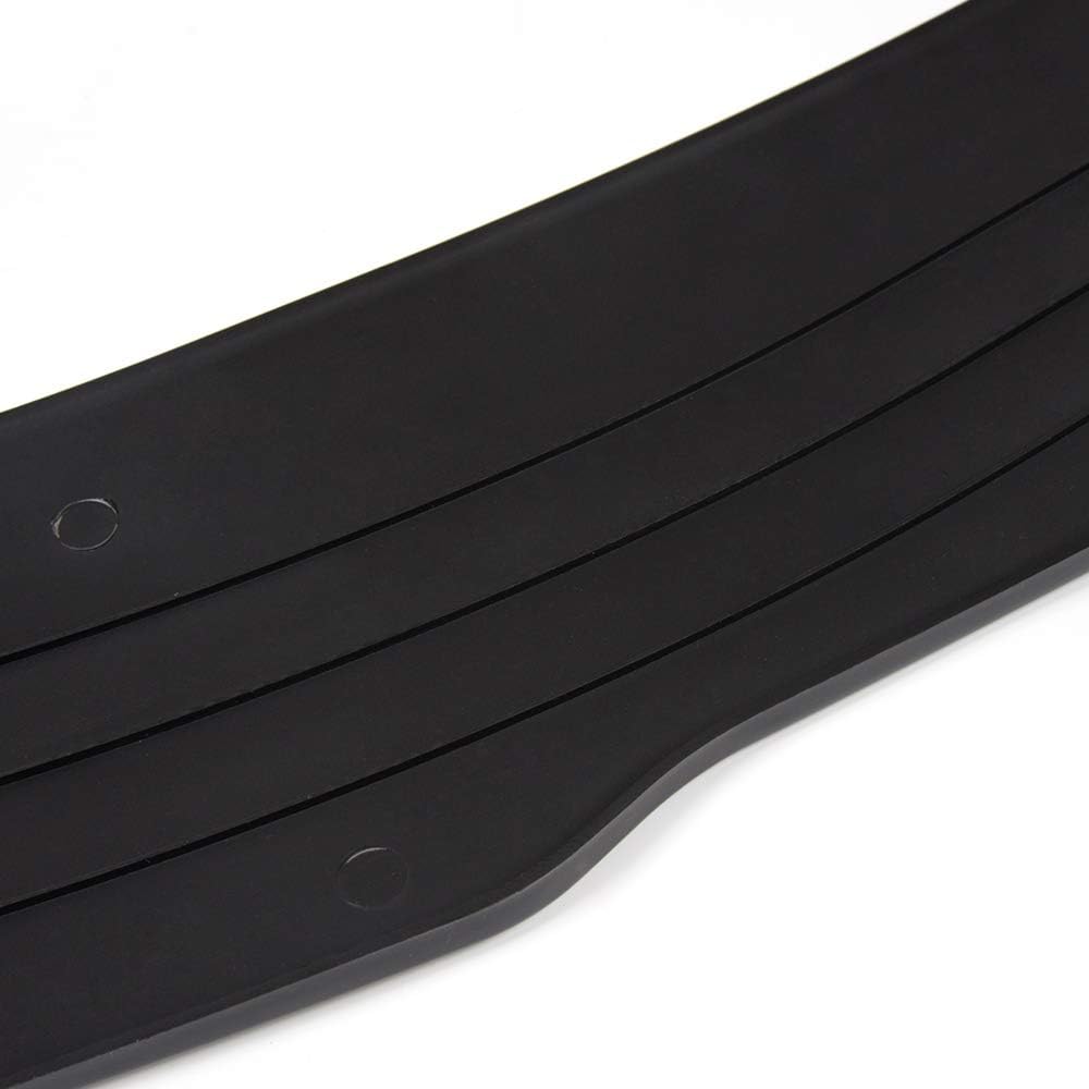 Universal Valance V2 PU Front Bumper Lip Flat Splitter Lip Plate Under Panel Diffuser Chin Spoiler 67" L x 21" D