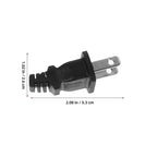 1.5m Copper Two-Prong Power Cord 110v Replacement