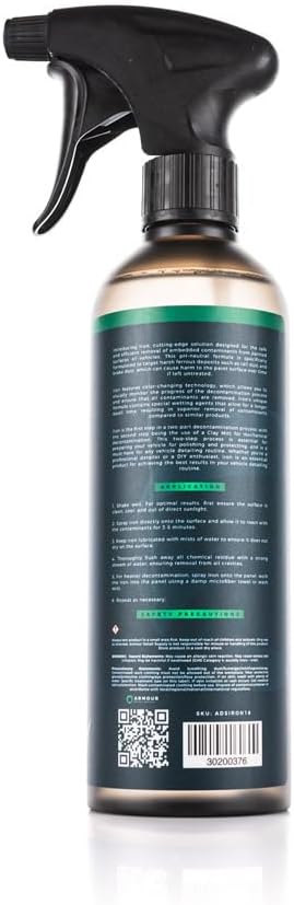 Iron - Iron, Brake Dust & Fallout Remover - Low-Odor, Non-Acid, pH-Neutral Formula for Removing Ferrous Material from