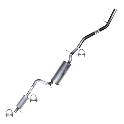 Northeastern Exhaust | Stainless Steel Resonator, Muffler, and Tail Pipe Cat-Back Exhaust System Kit Compatible for Mazda 3 2004-2009 2.3L | Automotive Replacement Parts | Free Clamps Included