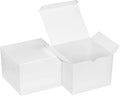 30 PCS White Gift Boxes 5x5x3.5 Inches, Decorative Party Favor Kraft Paper Gift Packaging Box with Lid for DIY
