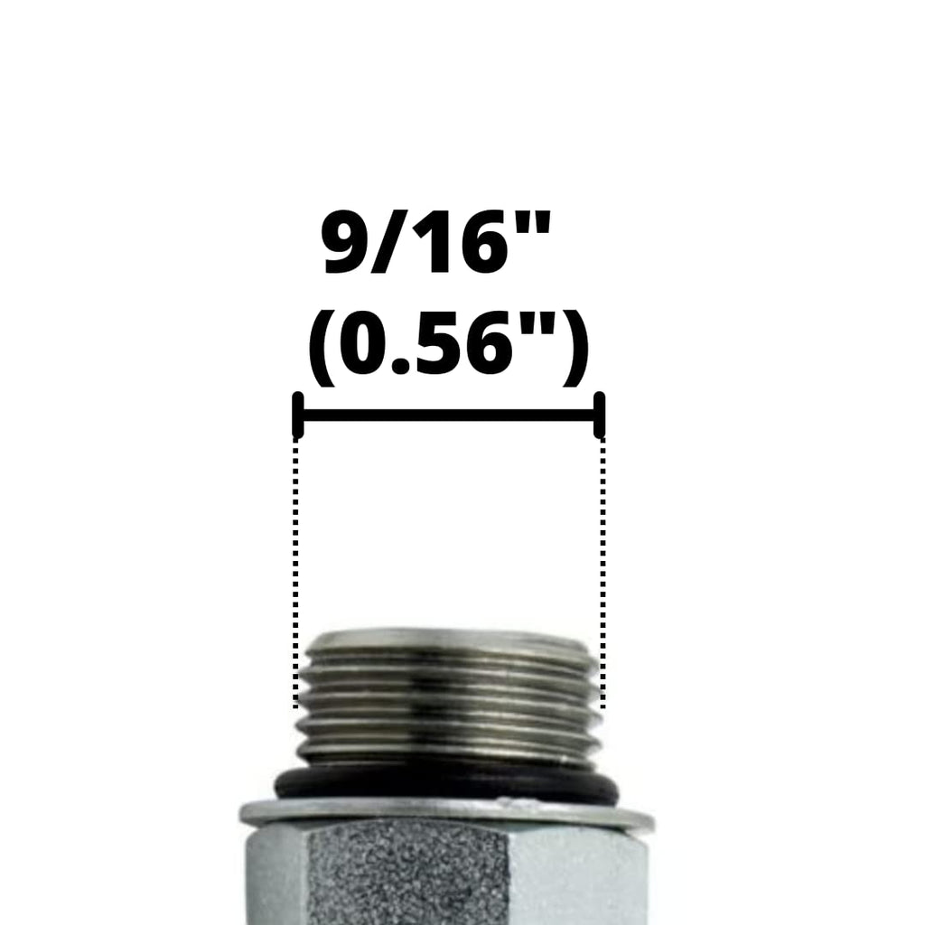 #6 SAE/ORB Male x 3/8" JIC Female Swivel Nut Hydraulic Fitting/Adapter | 6402-06-06