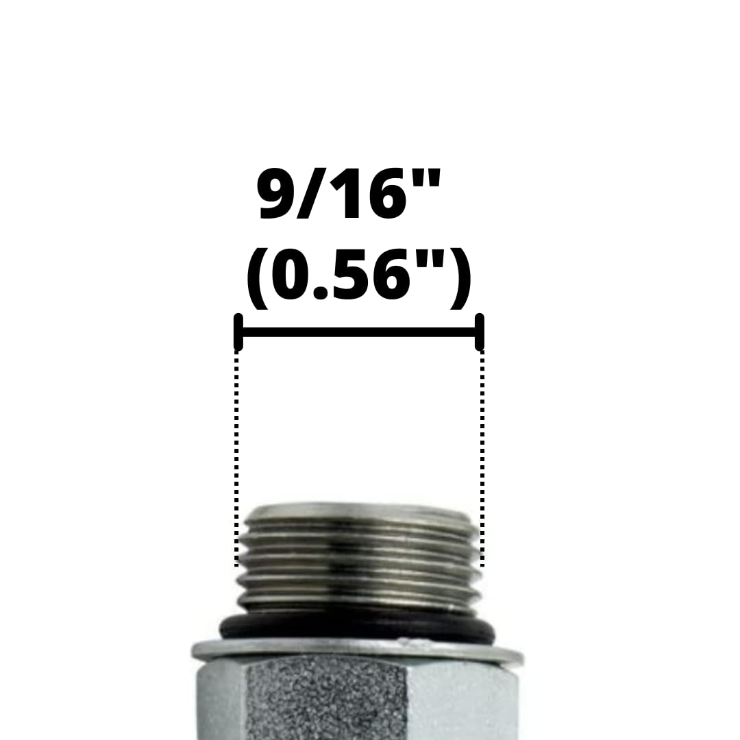 #6 SAE/ORB Male x 3/8" JIC Female Swivel Nut Hydraulic Fitting/Adapter | 6402-06-06