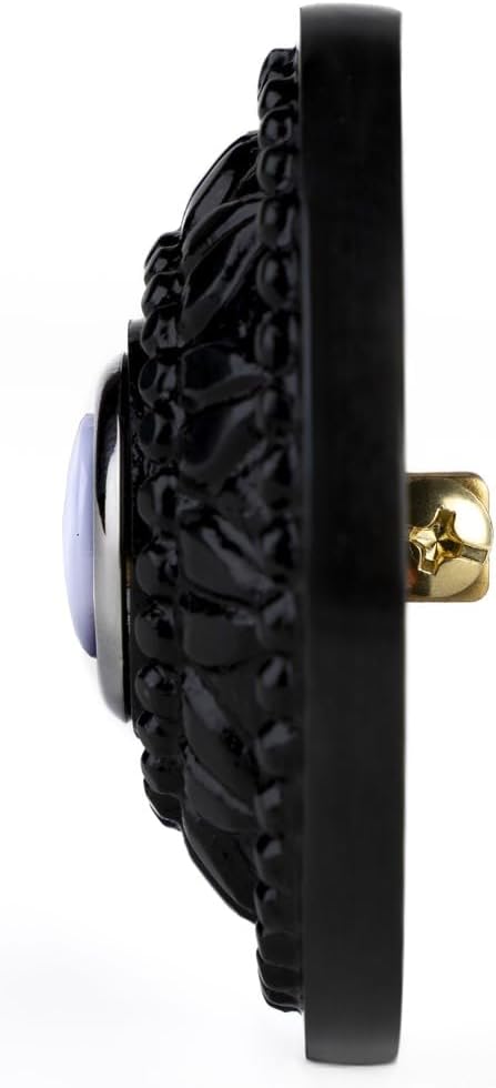 Round Doorbell Push Button, Solid Brass, Oil Rubbed Bronze Finish | 2.3 in Diameter, LED Push Button Doorbell, Two