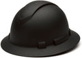 Pyramex Ridgeline Full Brim Hard Hat 4 Point Ratchet Matte Black Graphite Pattern | Full-brim sun & rain protection
