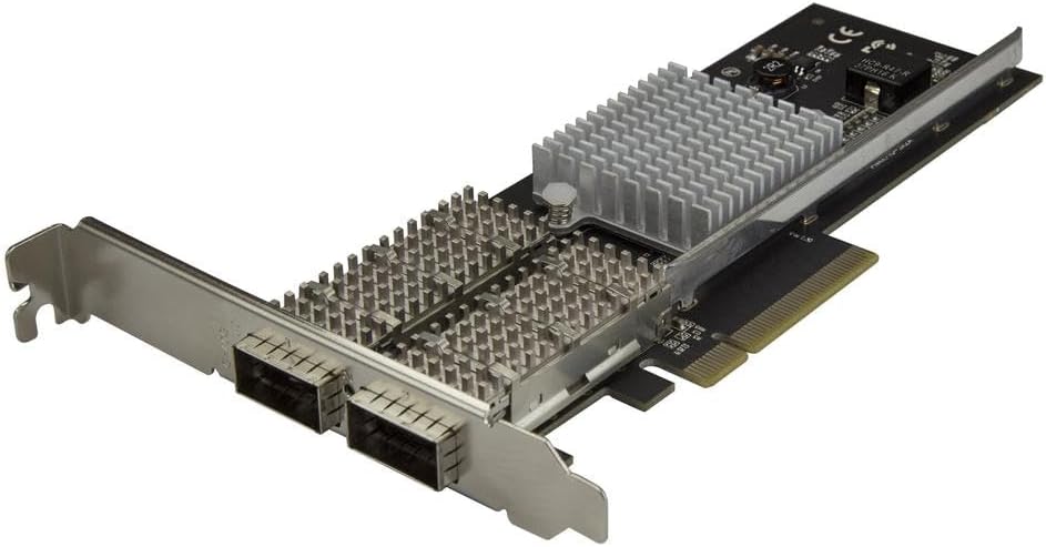StarTech Dual Port 40G QSFP+ Network Card, 40GbE Fiber Optic LAN Card