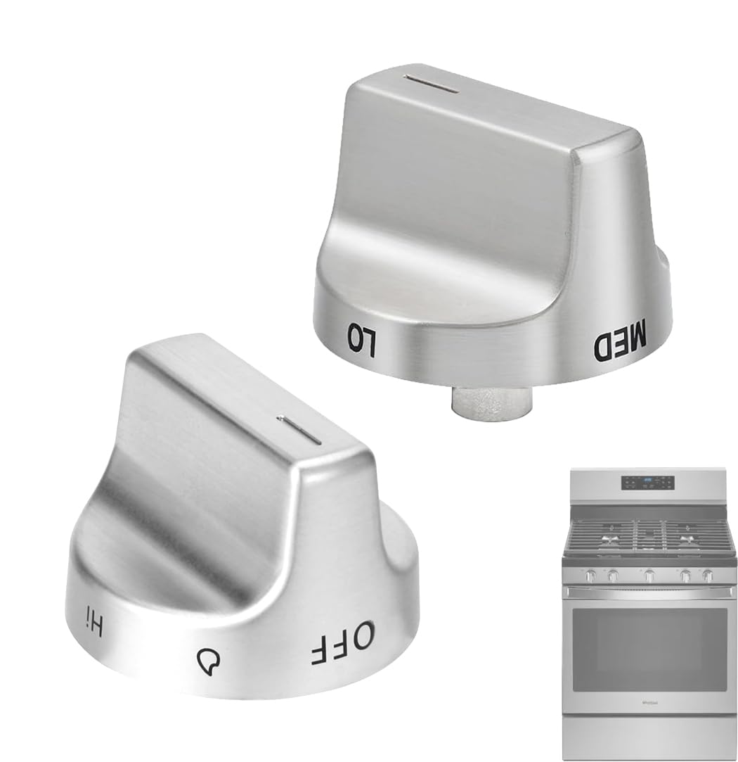 Stove Oven Knobs Replacements for Whirlpool Gas Range, 2 Pack