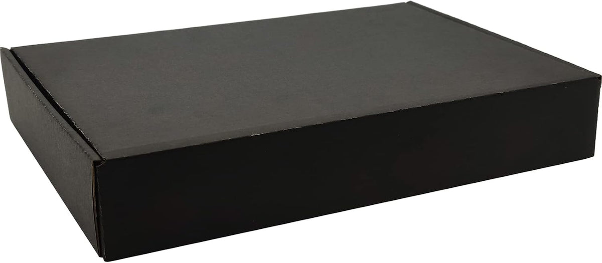11x8x2 Shipping Boxes Black Mailer Corrugated Cardboard Box Set of 25