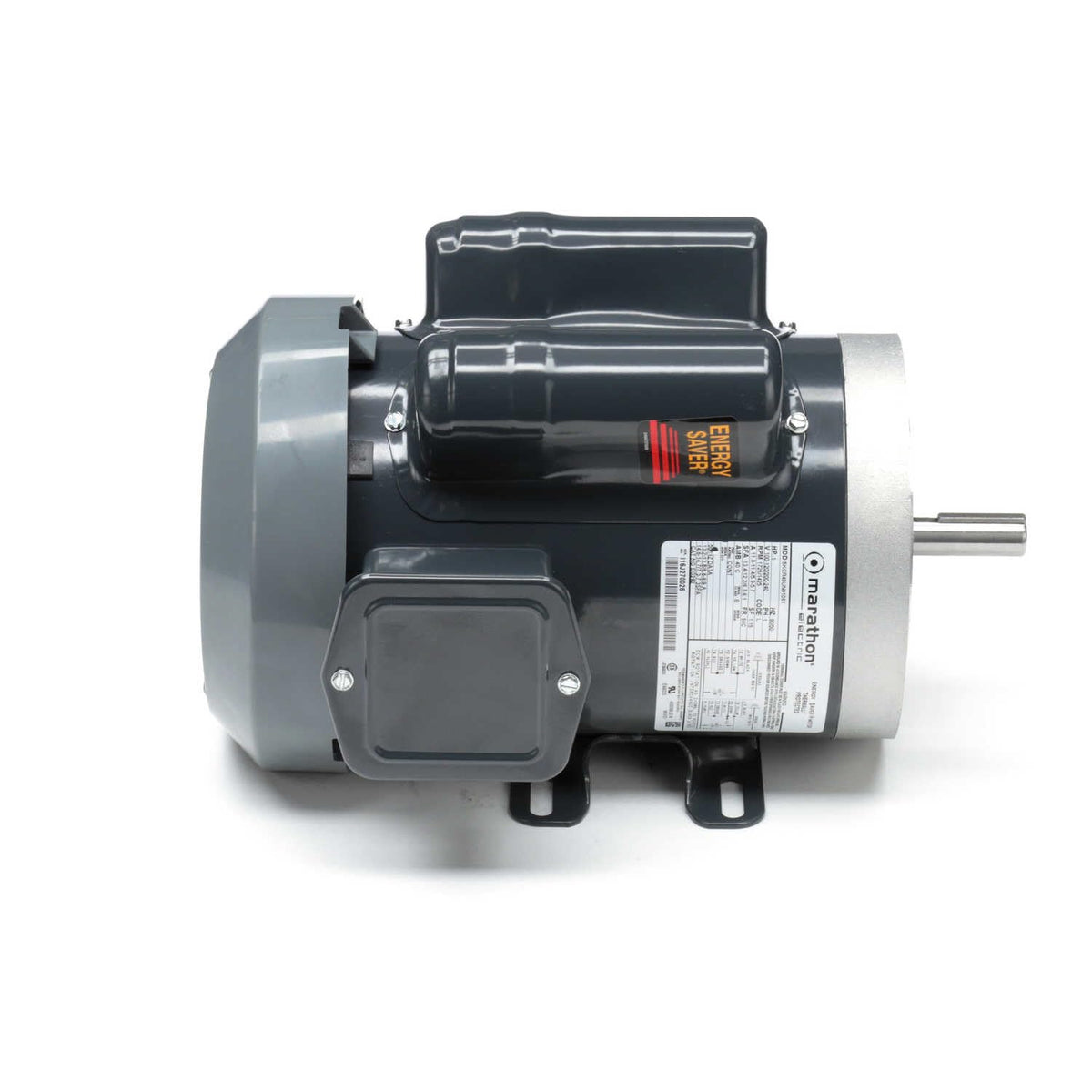 Marathon General Purpose Motor, 1 HP, 1 Ph, 60 Hz, 100-120/200-240 V, 1800 RPM, 56C Frame, TEFC - EG282
