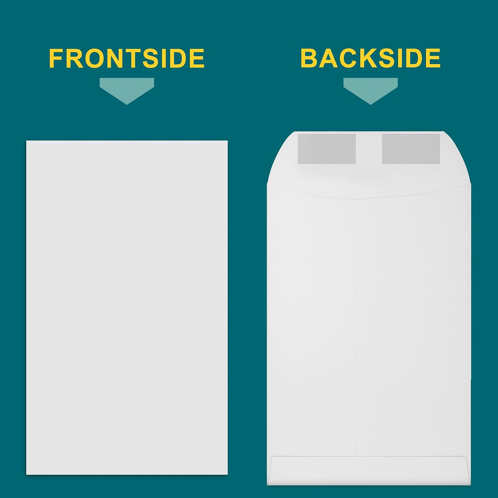 6x9 Catalog Envelopes - 500 Pack - Open End Mailing Envelopes Bulk for Catalogs, Presentations, Newsletters - Plain