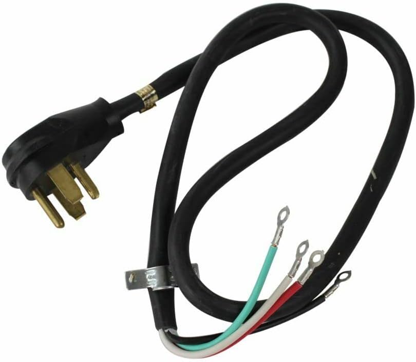 4 Prong Dryer Power Cord Replacement For WED9151YW0 WED9200SQ2 WED9250WL0 WED9250WL1 WED9250WR0 WED9250WR1