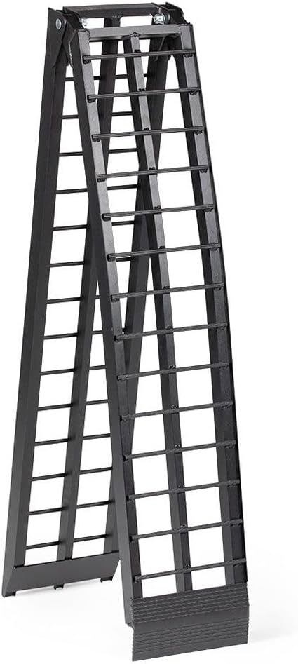 9' Arched Folding Motocycle Loading Ramp - 600 lb. Capacity