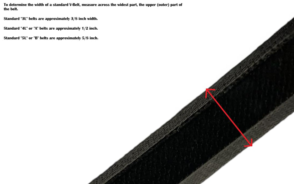Bulk 3-Pack of Classical Wrapped RMA Grade B Section V-Belts, B46 / 5L490 Belts, 49" Circumference, 5/8" Width