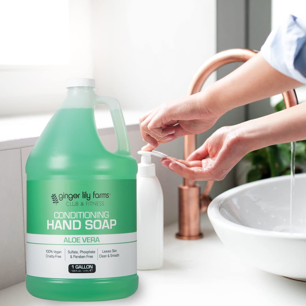 Club & Fitness Hand Soap, 128oz, Aloe Vera