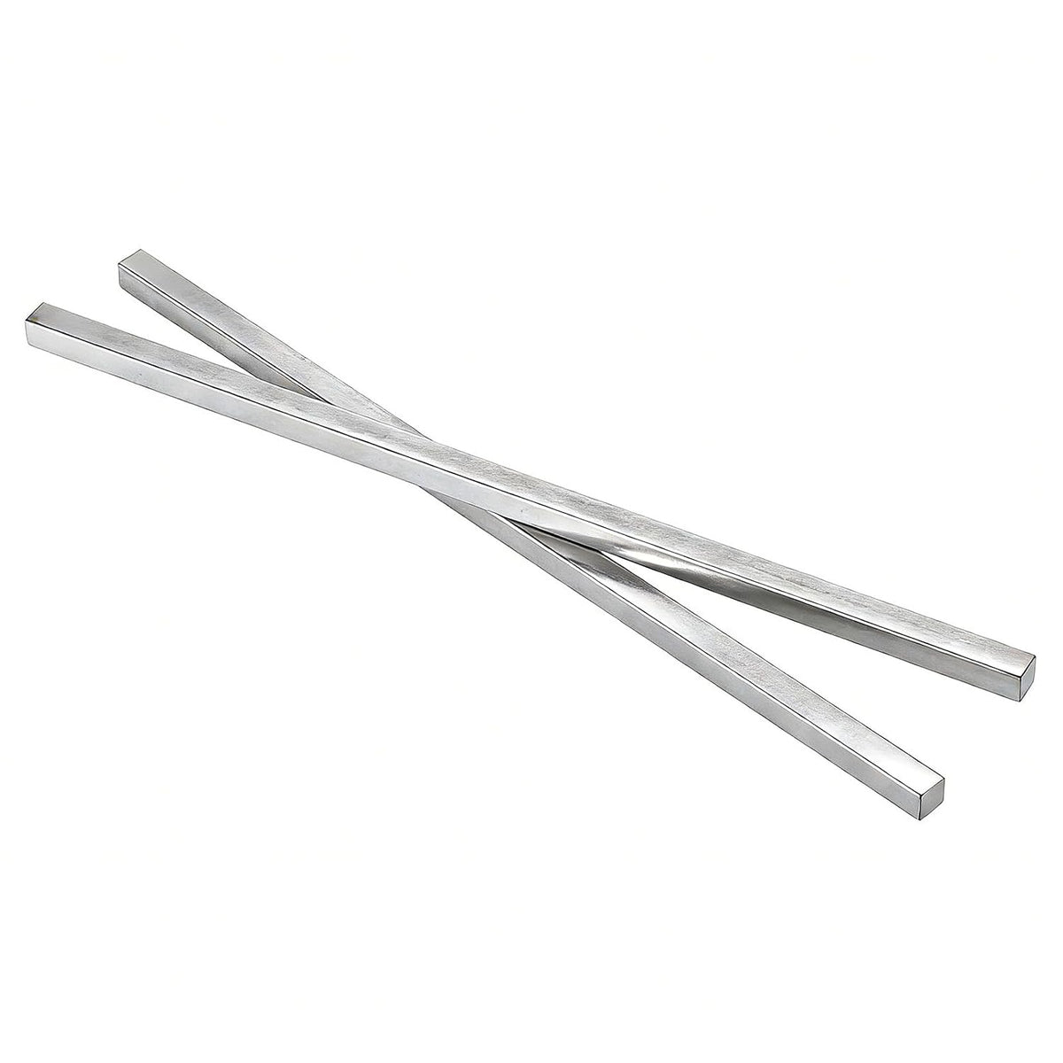 2 Pcs Square Steel Key Stock, 3/16" x 3/16" x 12" Metal Bars, Cold-Drawn 45# Steel, Precision Key Stock for Shaft Keyways in Motors and Machinery & DIY Projects