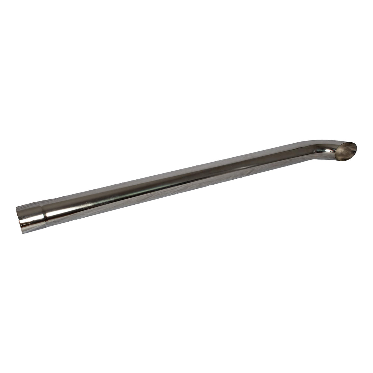 Bended End Exhaust Stack Pipe 3" x 48" Curved Chrome for JOHN DEERE