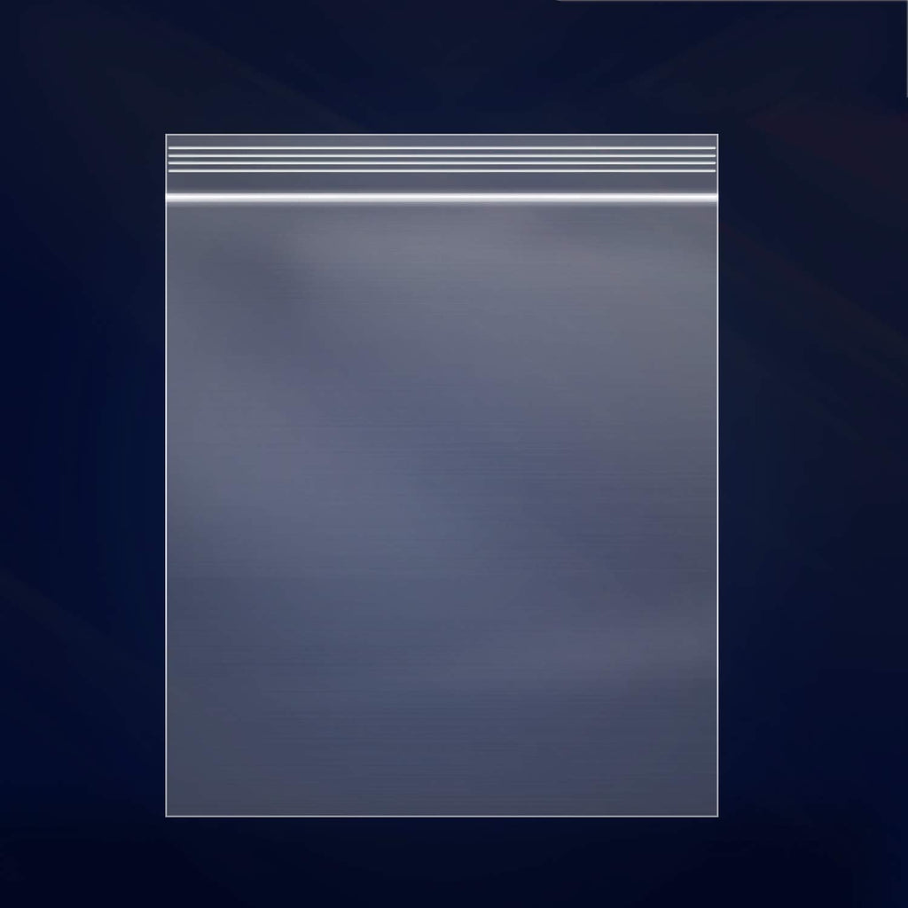 500 Count - 9" x 12" Clear Reclosable Zip Plastic Poly Bags