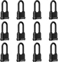 Weatherproof 4 Digit Combination Lock, Heavy Duty Combo Lock with Long Shackle for Outdoor Shed, Garage, Gate, Fence