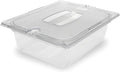 Storplus 1/2-Size Food Pan for Catering, Buffets, and Restaurants, Polycarbonate, 4 Inches Deep, Clear