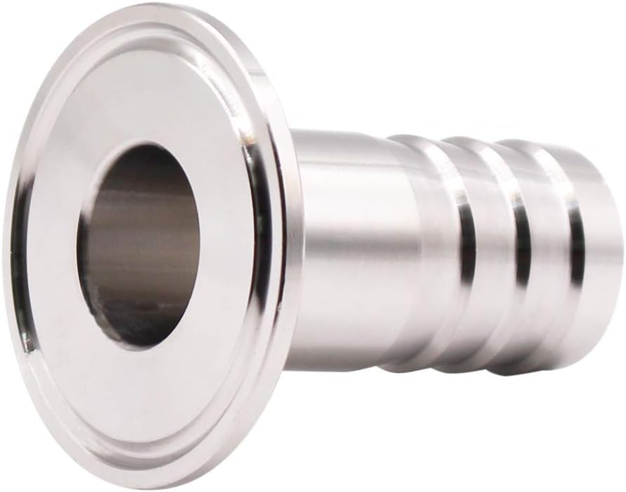 Beduan 1.5 Tri Clamp to 3/4 Barb Fitting Stainless Sanitary Home Brew