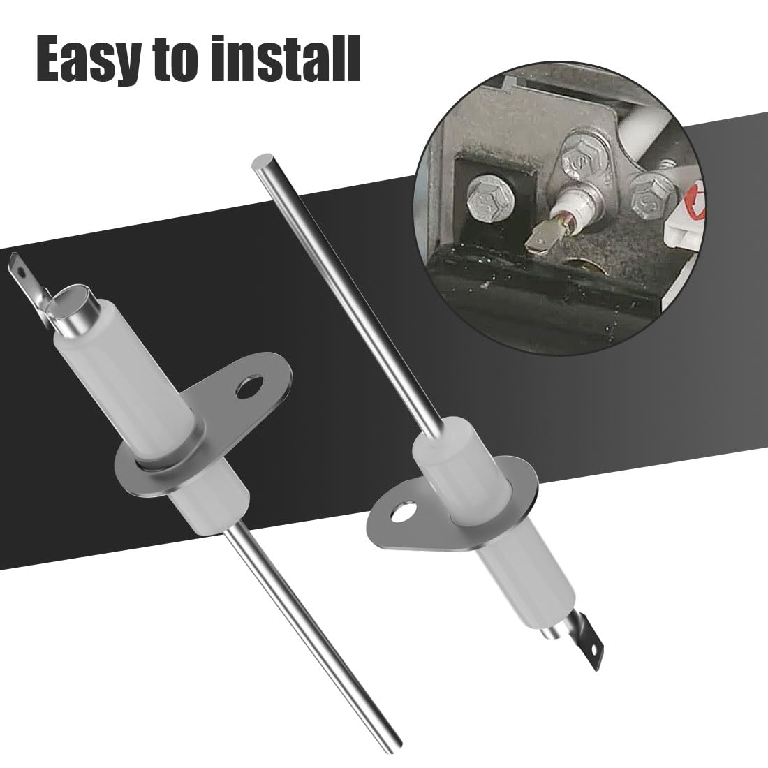 2 PCS Upgraded 025-37499-000 Furnace Flame Sensor Replacement Fits S1-02537499000 Compatible for York Luxaire Coleman Gas Furnaces