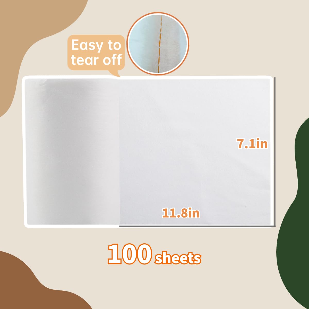 Diaper Liners Kawigo Cloth Diaper Liner for Baby Cloth Diaper Natural Soft Rayon Made from Bamboo 400 Sheets 11.8 x